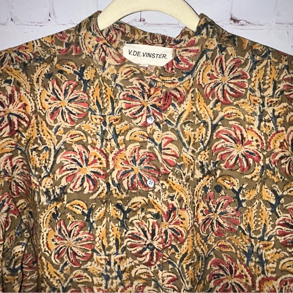 V.DE.VINSTER. Cotton Blouse‎ women’s size L - Picture 2 of 8